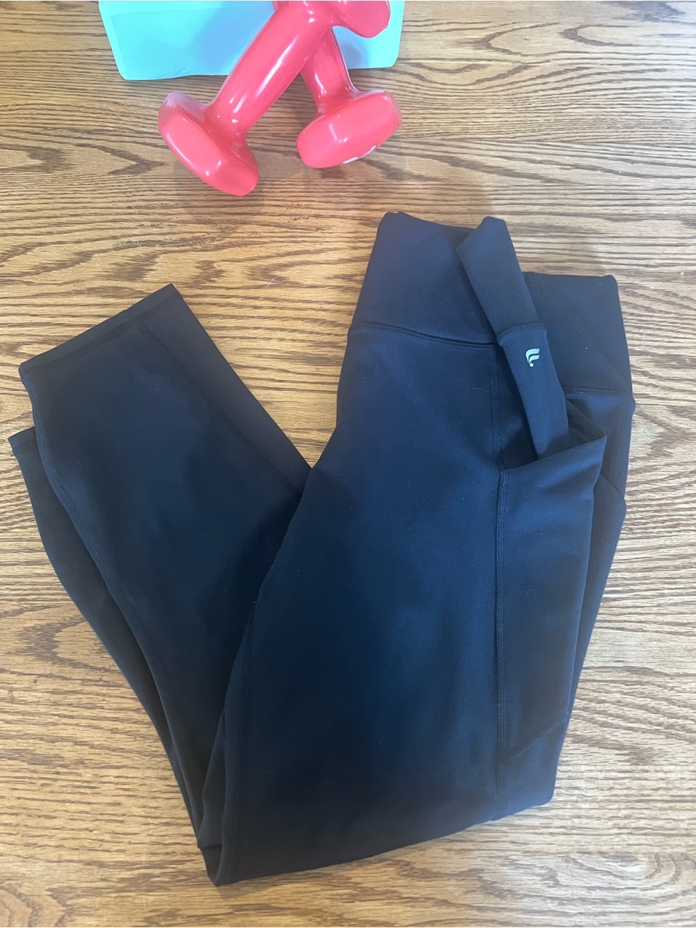 Fabletics Pure Lux Black Yoga Leggings | High Waisted Stretch Activewear
